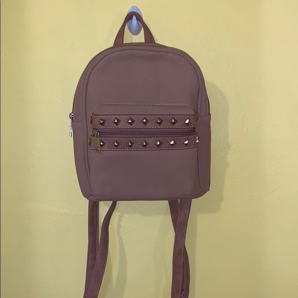 Pink mini backpack